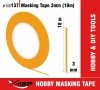 MIRAGE 100137 MASKING TAPE 3mm (18m) (taśma maskująca) 